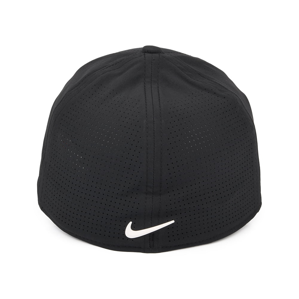 Nike Golf Hats Tiger Woods Aerobill H86 Perforated Baseball Cap - Black