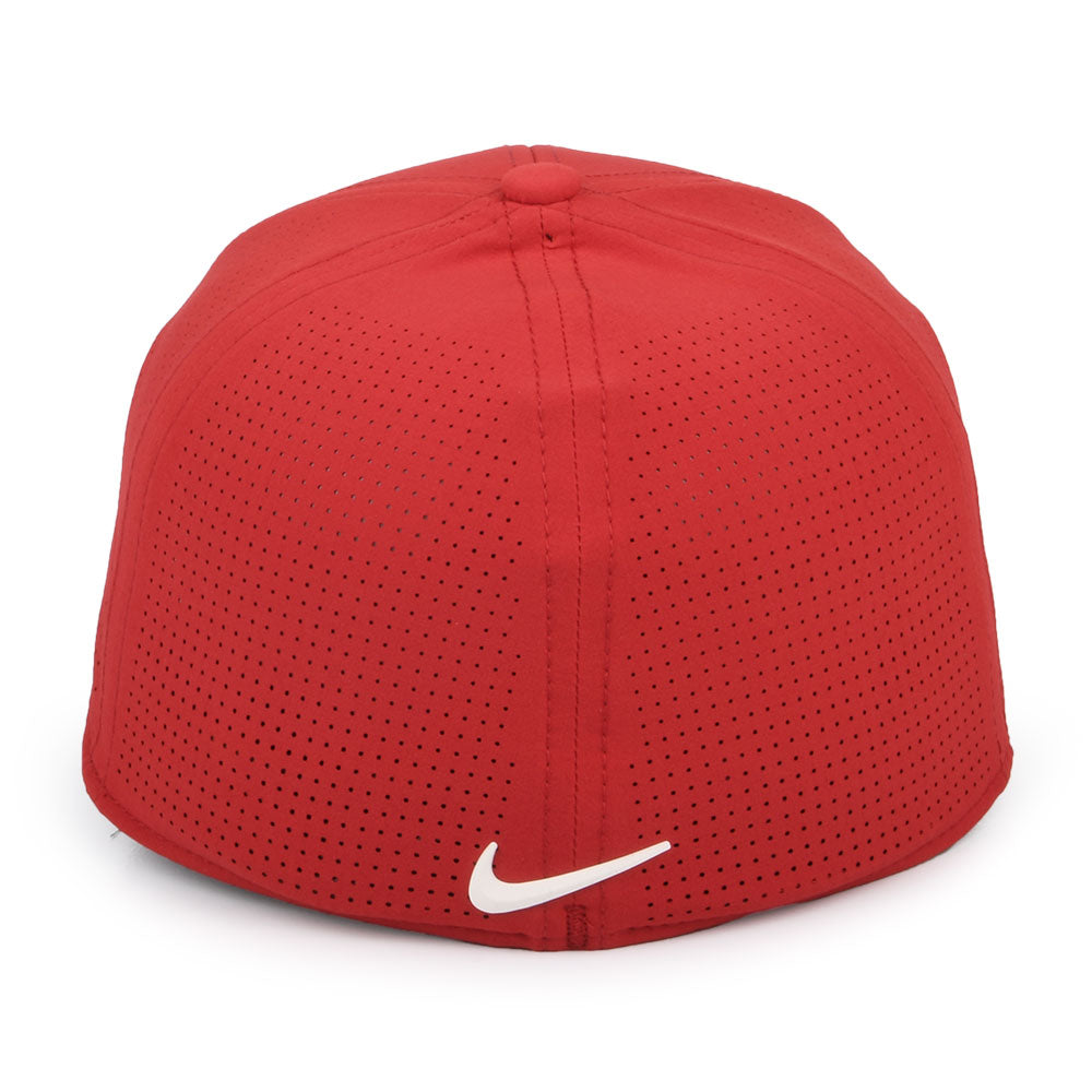 Nike Golf Hats Tiger Woods Aerobill H86 Perforated Baseball Cap - Red