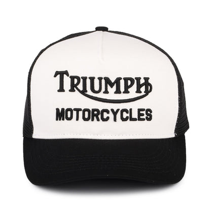 Triumph Motorcycles Oil Trucker Cap - Black-Bone