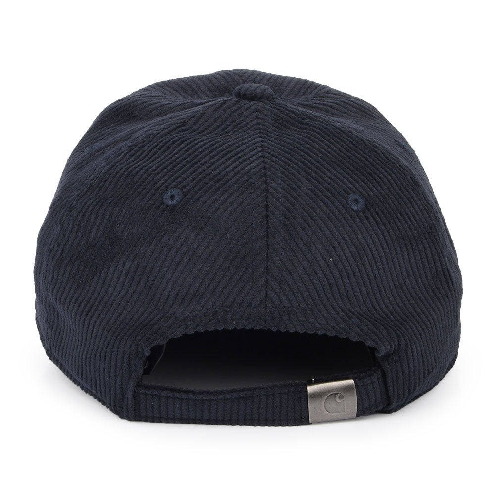 Carhartt WIP Hats Harlem Corduroy Baseball Cap - Dark Navy-Yellow