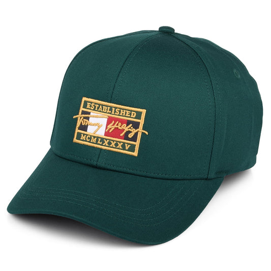Tommy Hilfiger Hats TH Patch Signature Baseball Cap - Bottle Green