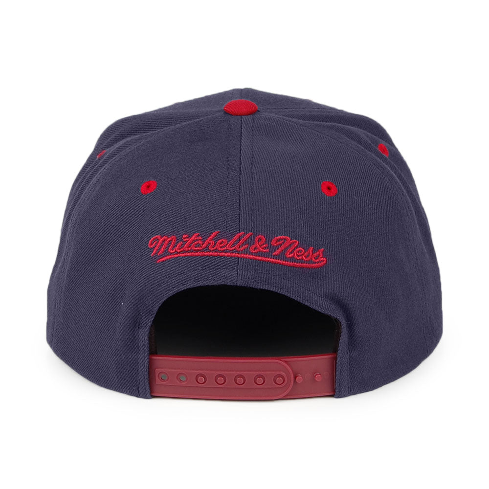 Mitchell & Ness Denver Nuggets Snapback Cap - NBA Arch 2 Tone - Navy-Burgundy