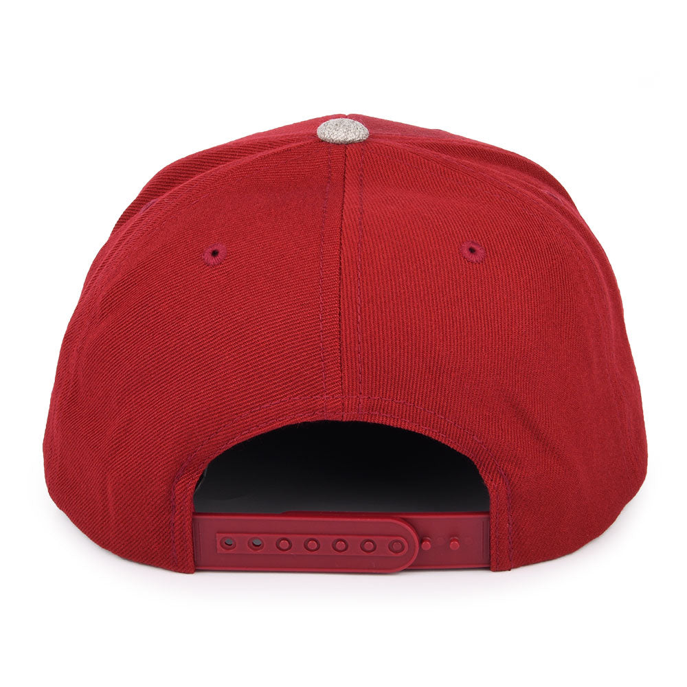 Brixton Hats Oath III Snapback Cap - Red-Heather Grey