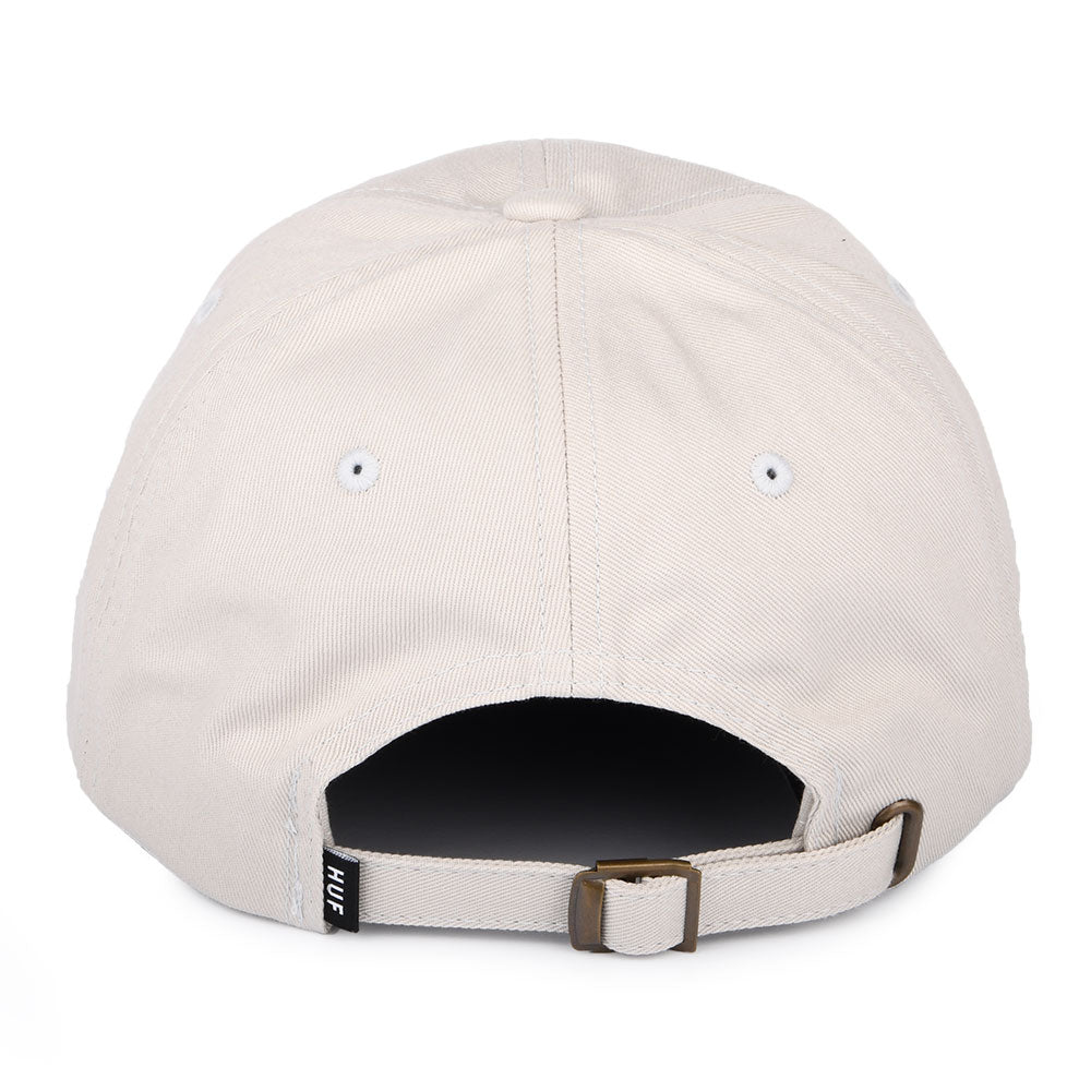 HUF Original Logo Curved Brim Cotton Baseball Cap - Stone