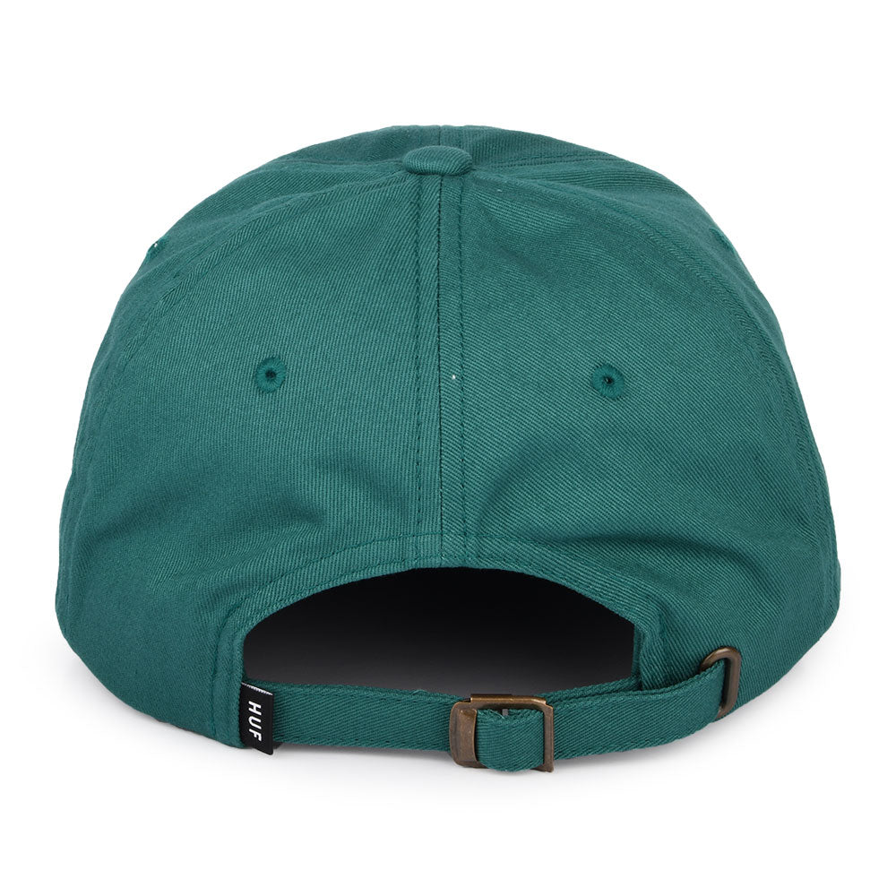 HUF Original Logo Curved Brim Cotton Baseball Cap - Sea Green