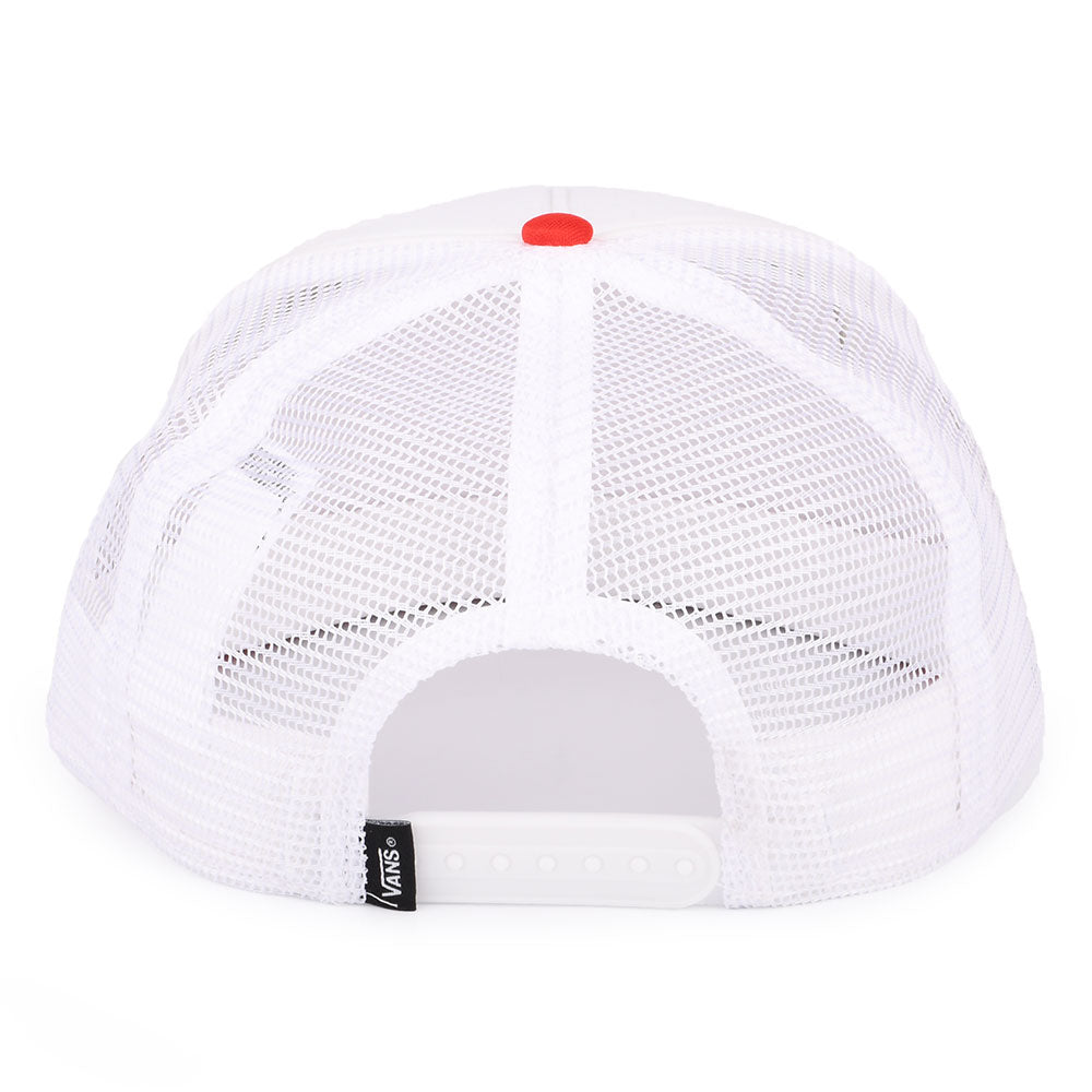 Vans Hats Classic Patch Trucker Cap - White-Bright Red