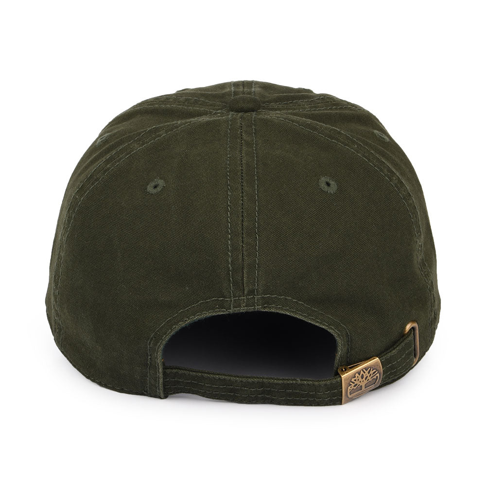 Timberland Hats Cooper Hill XXI Cotton Canvas Baseball Cap - Dark Olive