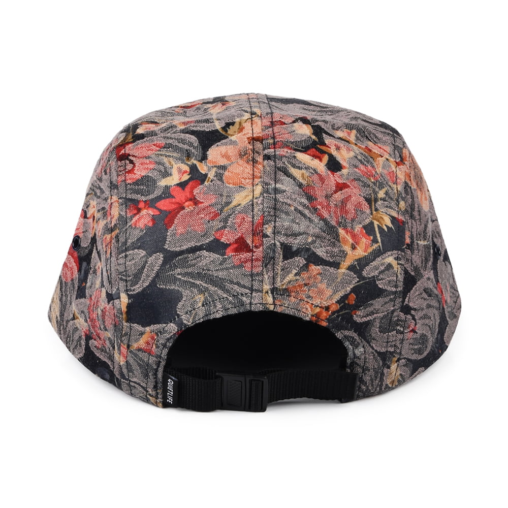 The Quiet Life Hats Denim Baroque 5 Panel Cap - Floral