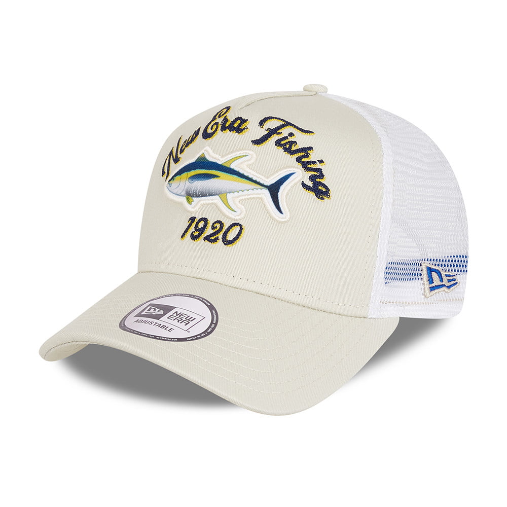 New Era Fishing Trucker Cap - Stone