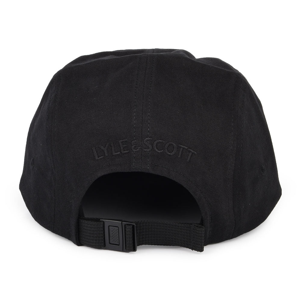Lyle & Scott Hats Cotton Twill 5 Panel Baseball Cap - Black