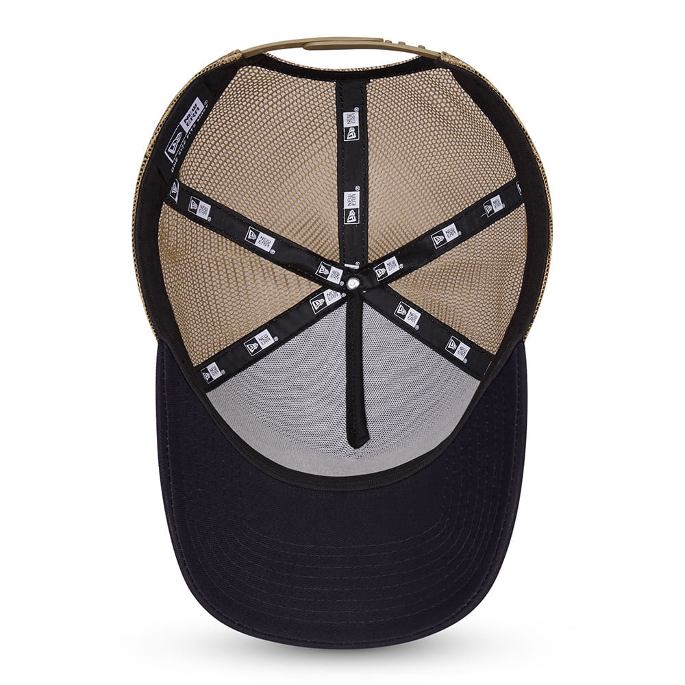 New Era Sports Patch A-Frame Trucker Cap - Navy-Stone