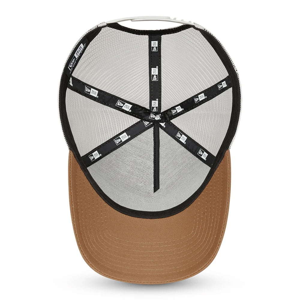 New Era Sports Patch A-Frame Trucker Cap - Wheat
