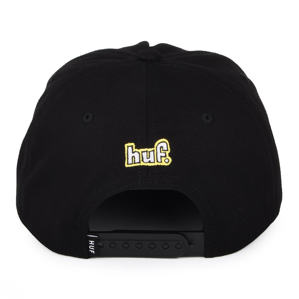 HUF Roasted Unstructured Snapback Cap - Black