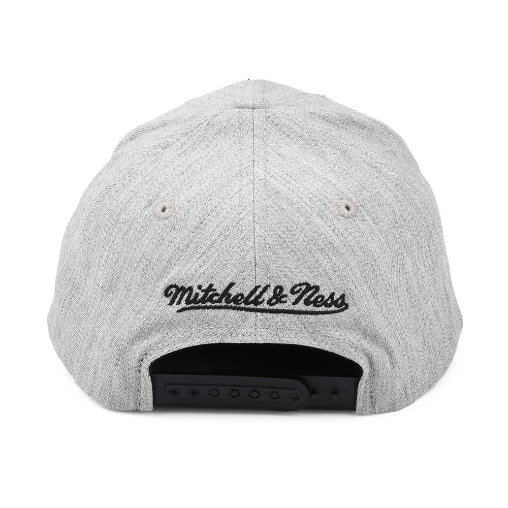 Mitchell & Ness Brooklyn Nets Snapback Cap - NBA Team Heather Redline - Heather Grey