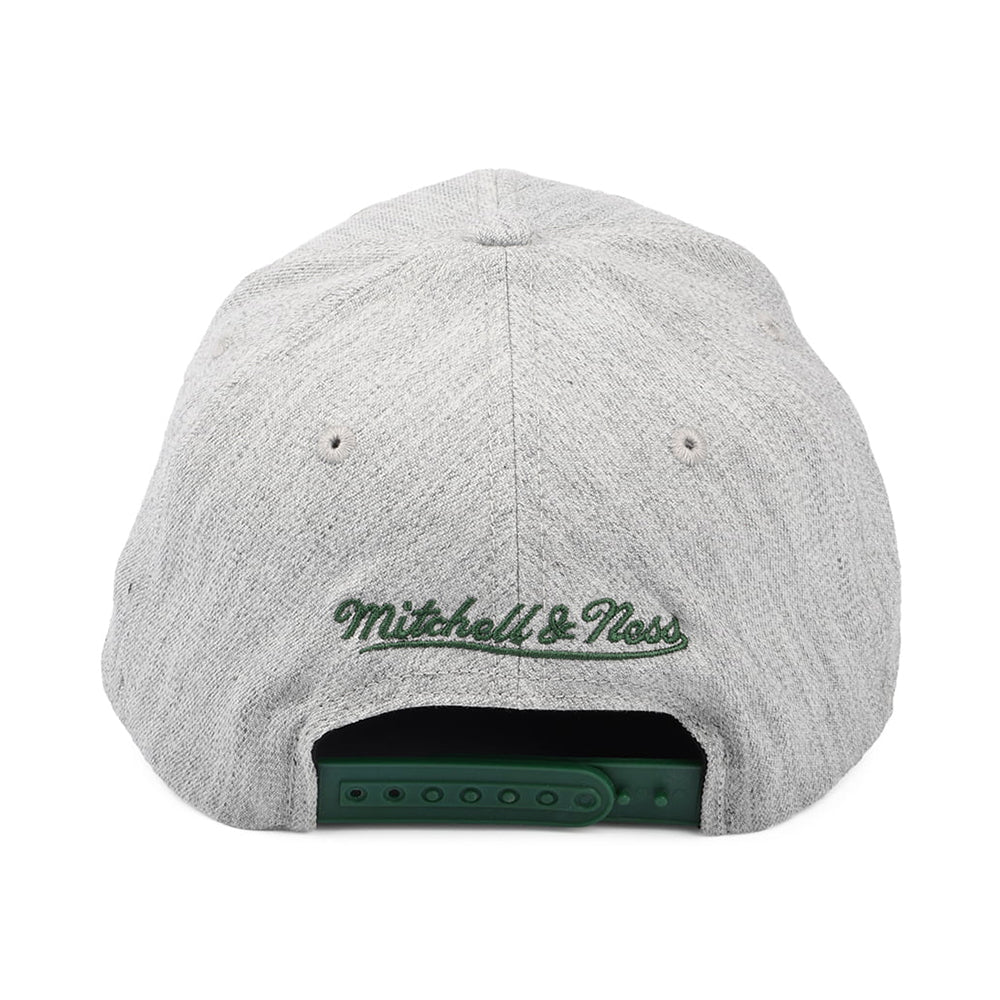 Mitchell & Ness Milwaukee Bucks Snapback Cap - NBA Team Heather Redline - Heather Grey