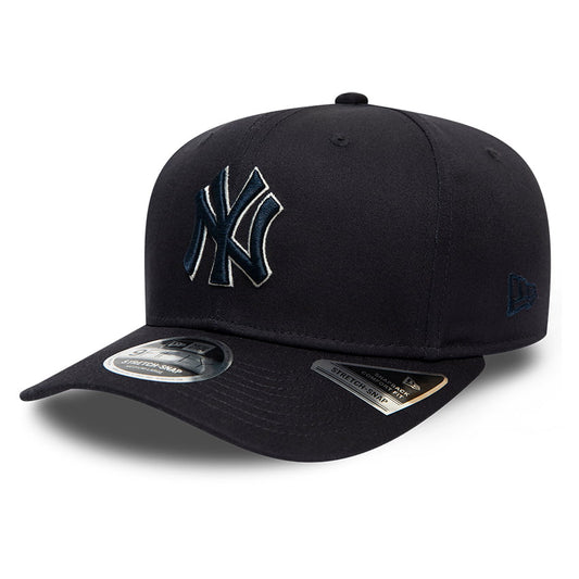 New Era 9FIFTY New York Yankees Snapback Cap - MLB Team Outline Stretch Snap - Navy Blue