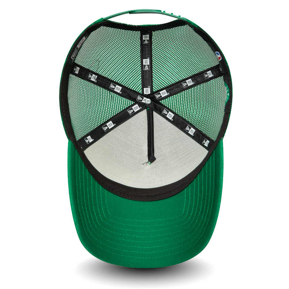 New Era 9FORTY Boston Celtics A-Frame Trucker Cap - NBA Shadow Tech - Green