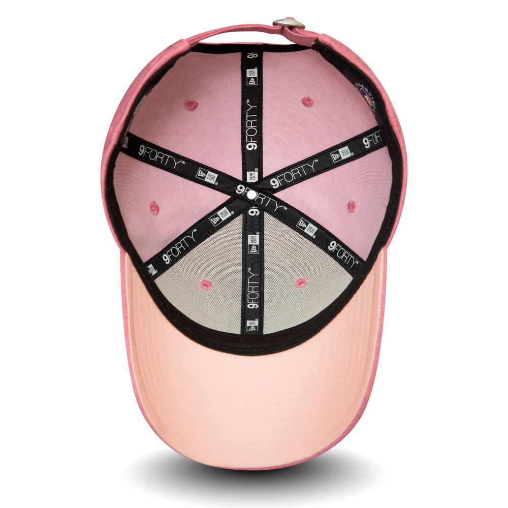 New Era Womens 9FORTY New York Yankees Baseball Cap - MLB Jersey - Pink-White