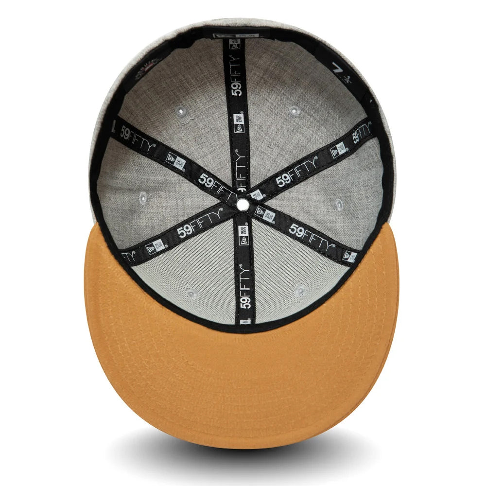 New Era 59FIFTY Boston Red Sox Baseball Cap - MLB Heather Contrast - Grey-Tan