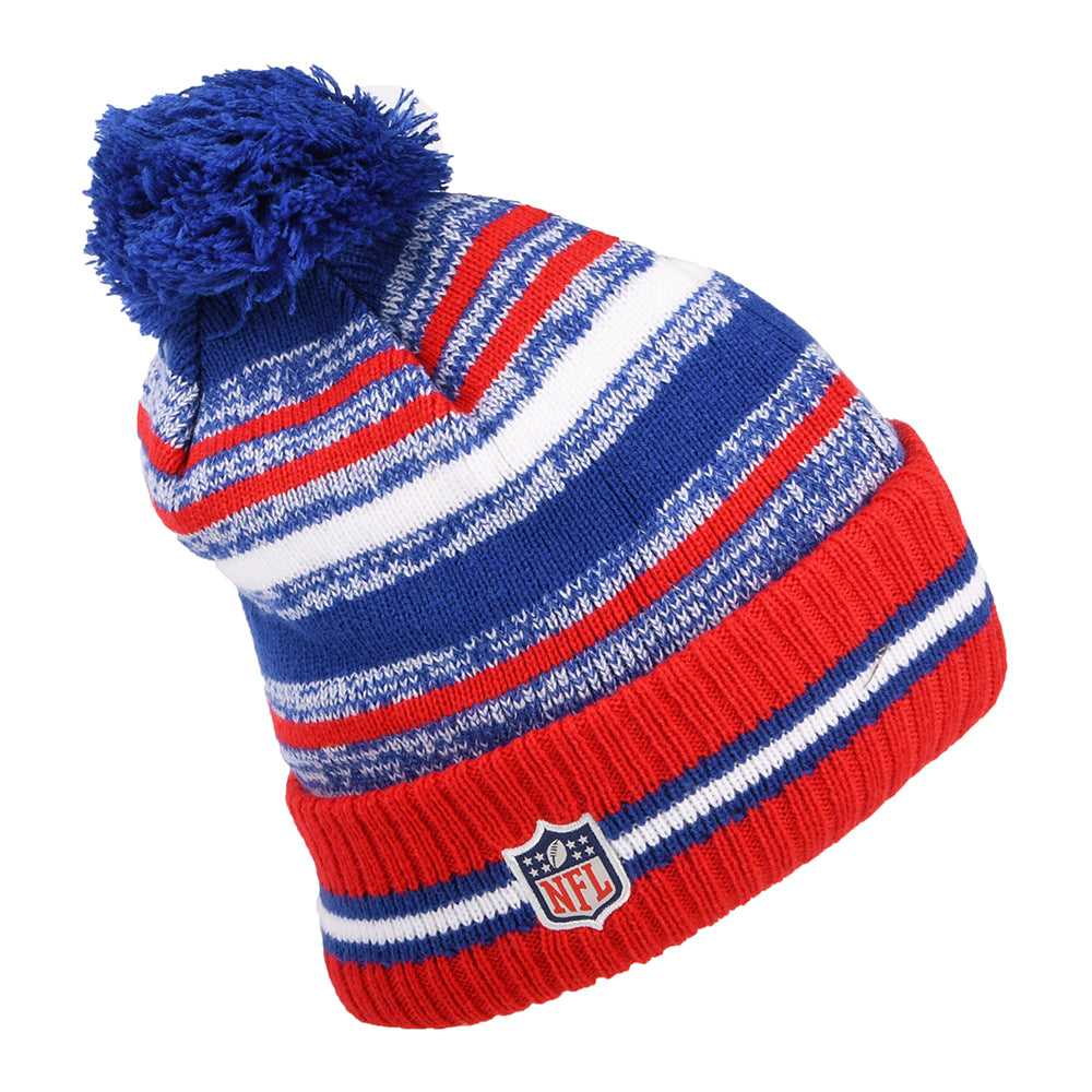 New Era Buffalo Bills Bobble Hat - NFL Sport Knit OTC - Blue-Red