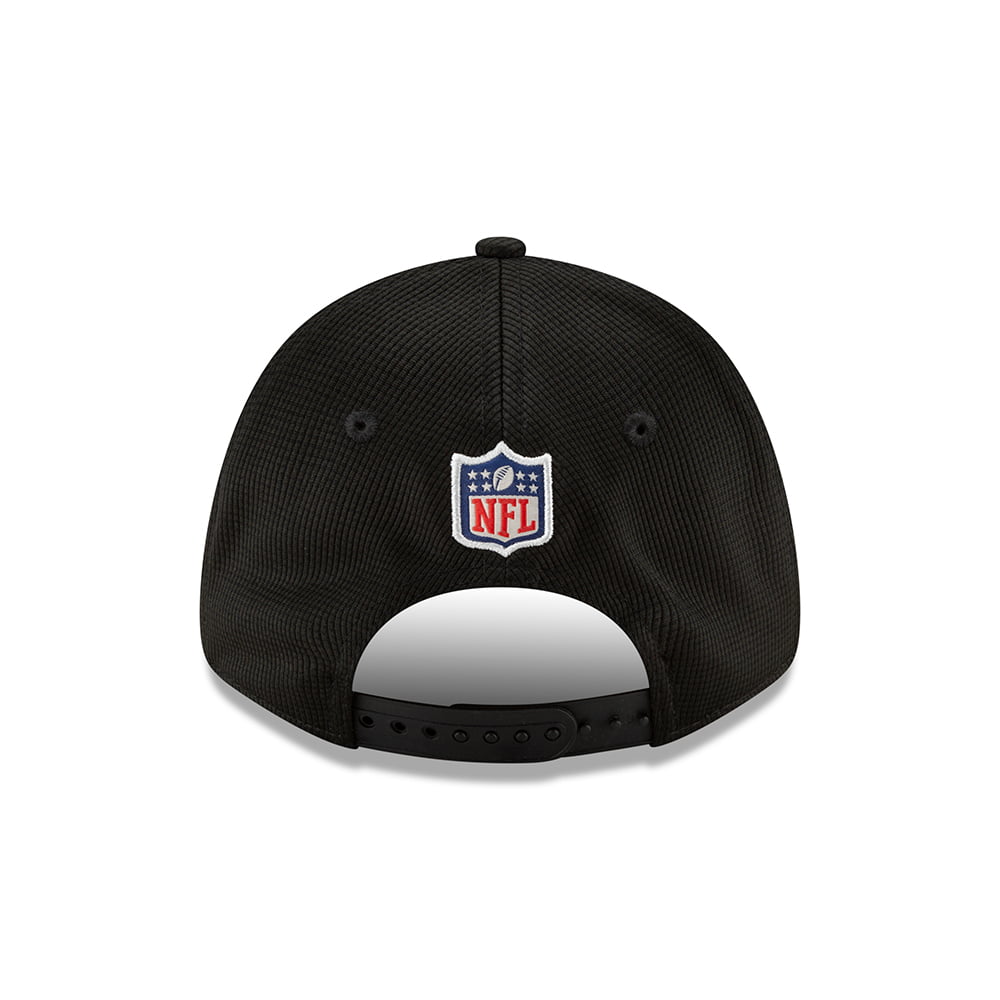 New Era 9FORTY Las Vegas Raiders Stretch Snap Baseball Cap - NFL Sideline Home - Black-White