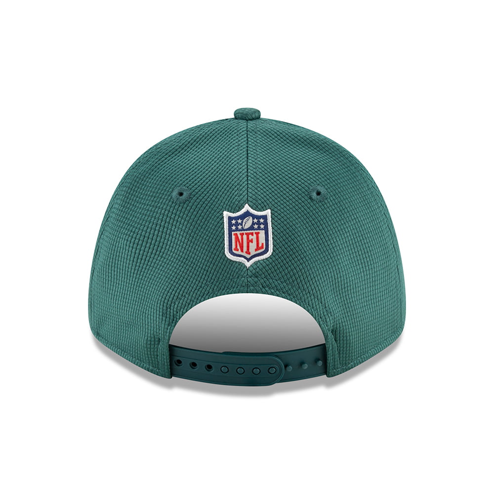 New Era 9FORTY Philadelphia Eagles Baseball Cap - Sideline Home - Black-Midnight Green