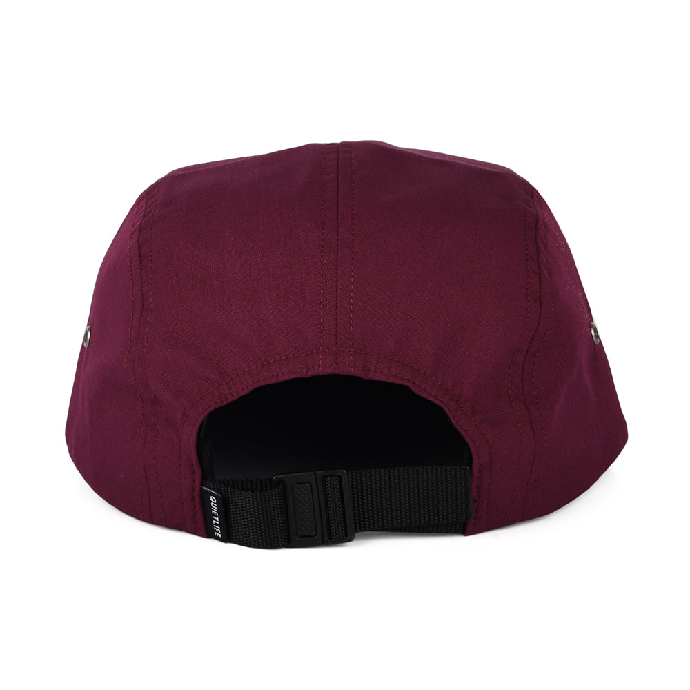 The Quiet Life Hats Foundation 5 Panel Cap - Burgundy
