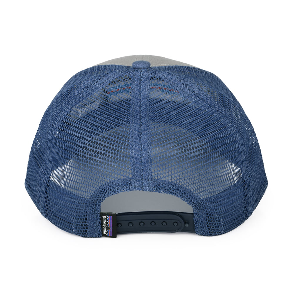 Patagonia Hats P-6 Logo Organic Cotton LoPro Trucker Cap - Grey-Blue