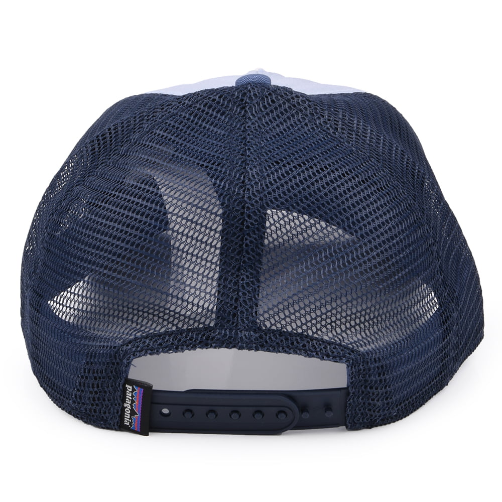 Patagonia Hats Womens Pastel P-6 Label Layback Trucker Cap - Light Blue-Navy