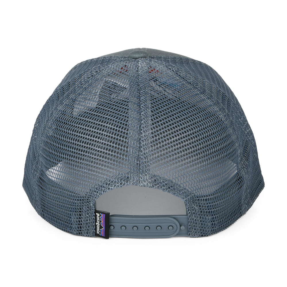 Patagonia Hats Line Logo Ridge Organic Cotton Canvas LoPro Trucker Cap - Grey