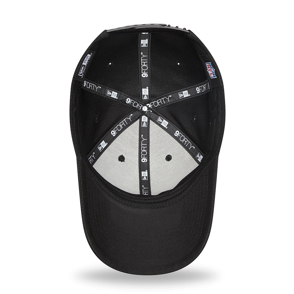 New Era 9FORTY New England Patriots Baseball Cap - NFL Mono Team Colour - Black