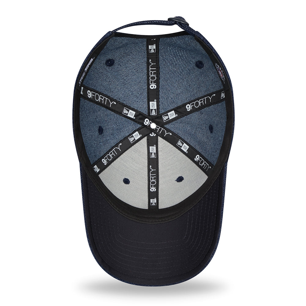 New Era 9FORTY New York Yankees Baseball Cap - MLB Denim - Navy Blue