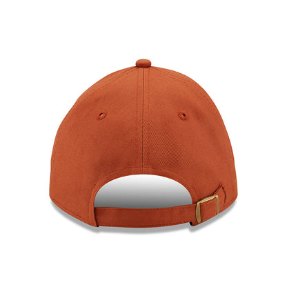 New Era 9TWENTY Cotton Baseball Cap - NEC Felt Patch Casual Classic - Burnt Orange
