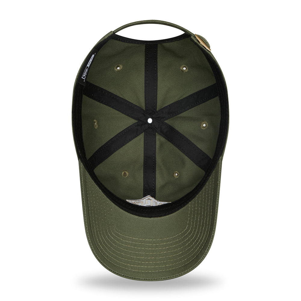 New Era 9TWENTY Cotton Baseball Cap - NEC Felt Patch Casual Classic - Olive