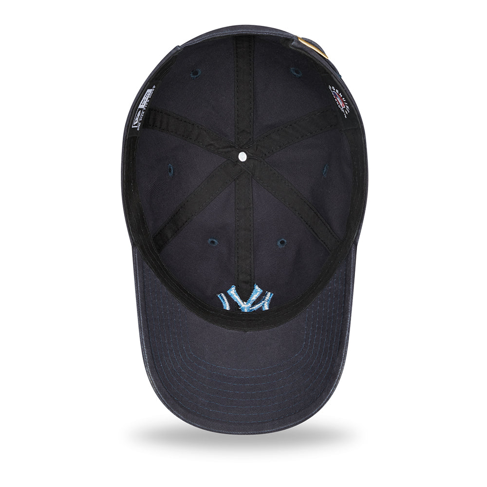 New Era 9TWENTY New York Yankees Baseball Cap - MLB League Essential Casual Classic - Washed Navy
