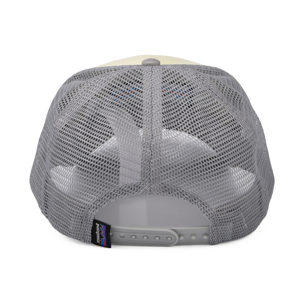 Patagonia Hats P-6 Logo Organic Cotton LoPro Trucker Cap - Light Yellow-Light Blue