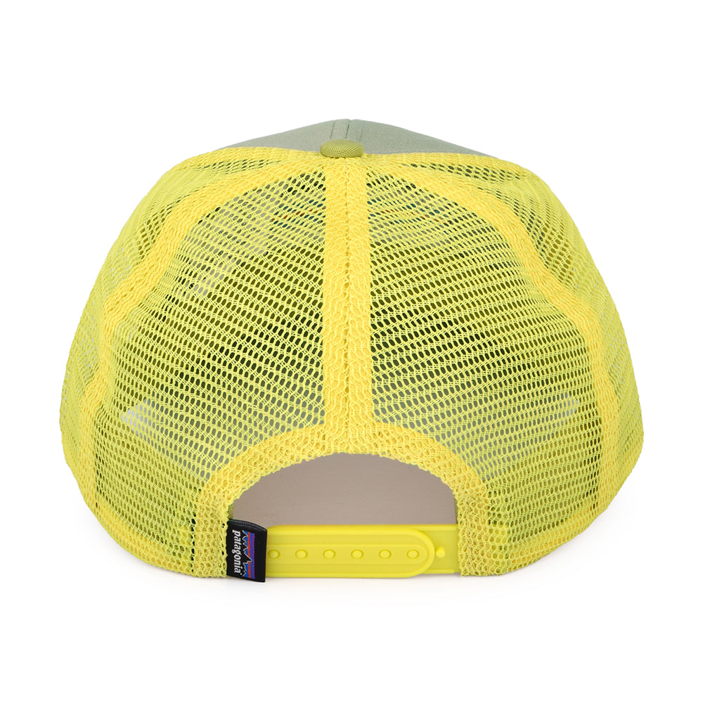 Patagonia Hats P-6 Logo Organic Cotton Trucker Cap - Tan-Yellow