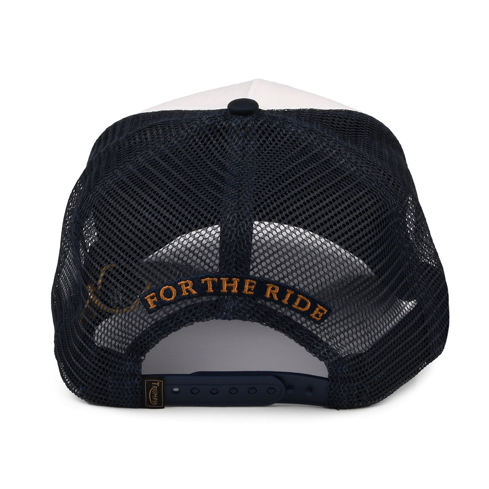 Triumph Motorcycles Oil Trucker Cap - Navy-Bone