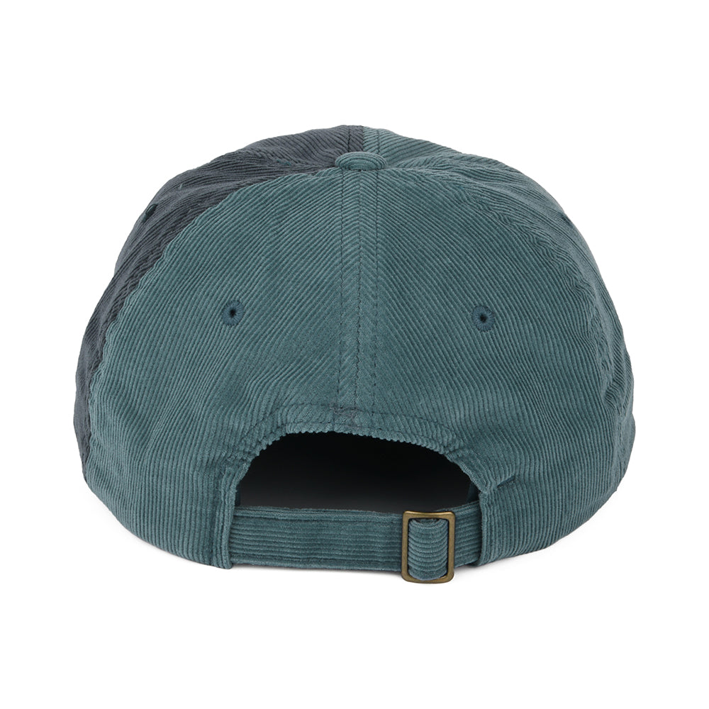 Brixton Hats Alton LP Two Tone Corduroy Baseball Cap - Navy Blue