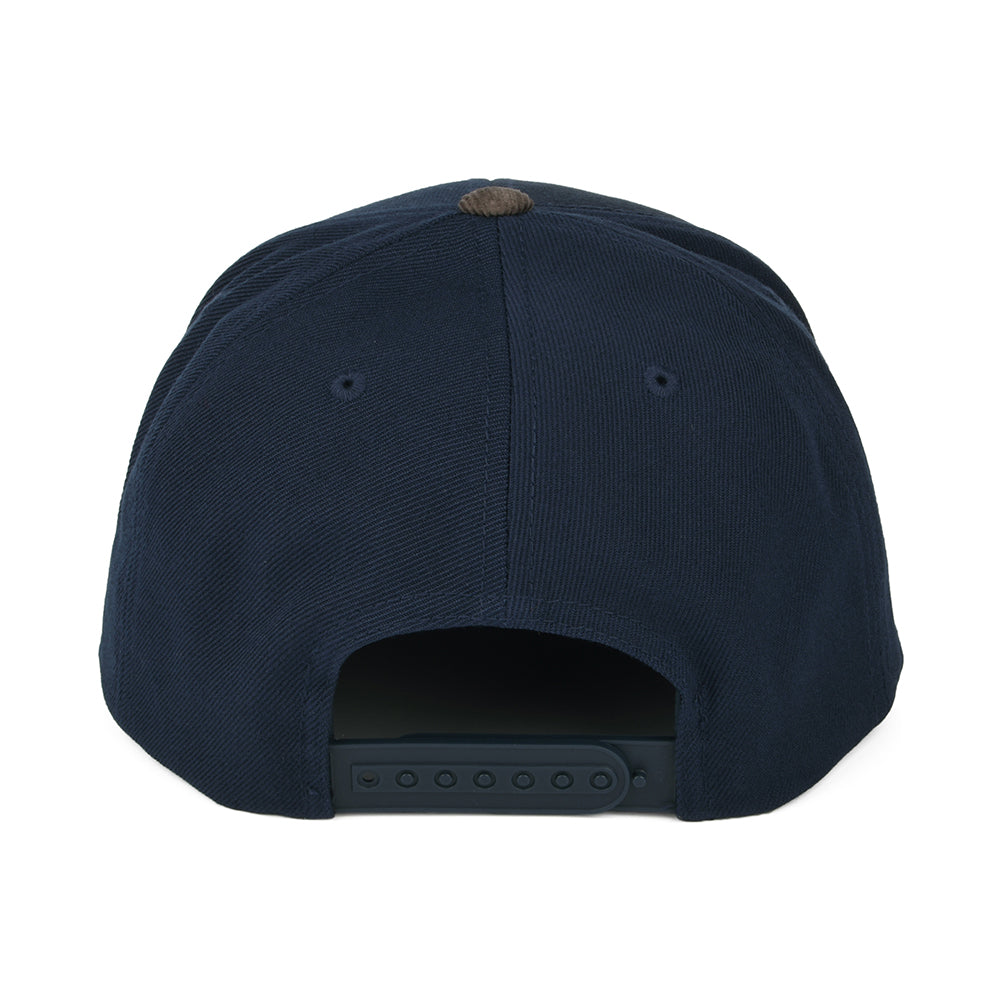 Brixton Hats Oath III Snapback Cap - Navy-Brown