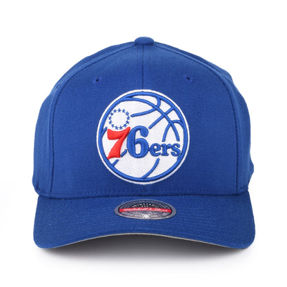 Mitchell & Ness Philadelphia 76ers Snapback Cap - NBA Team Ground Stretch - Royal Blue