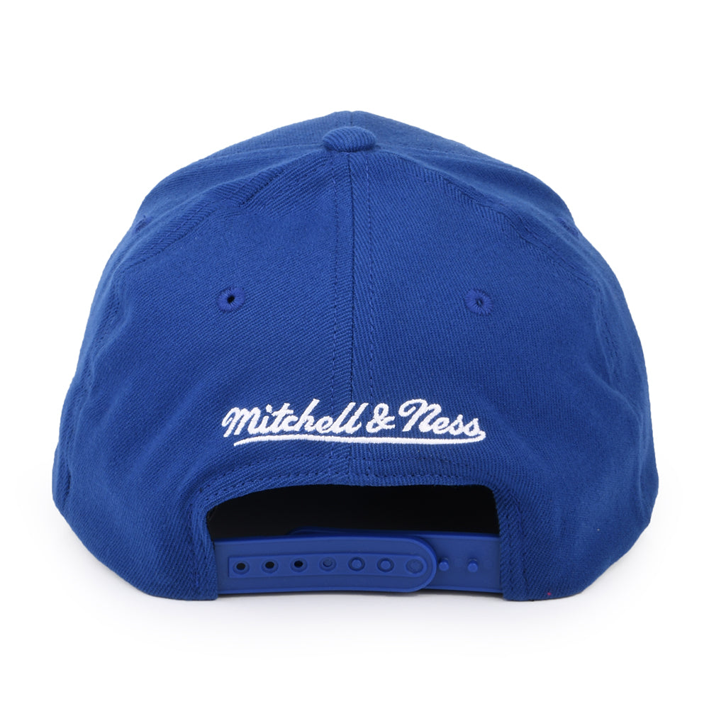 Mitchell & Ness Philadelphia 76ers Snapback Cap - NBA Team Ground Stretch - Royal Blue