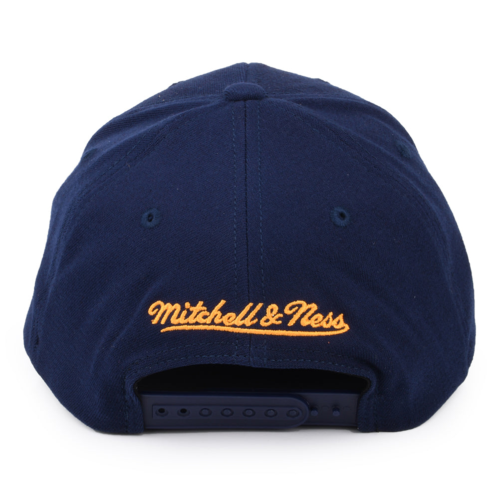 Mitchell & Ness Utah Jazz Snapback Cap - NBA Team Ground Stretch - Navy Blue