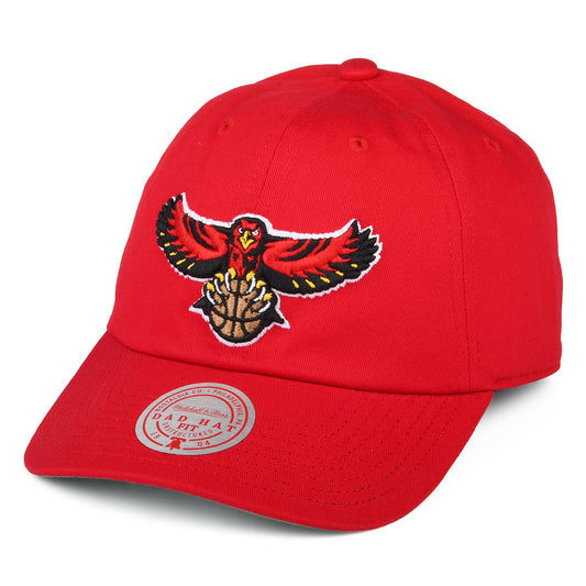 Mitchell & Ness Atlanta Hawks Strapback Cap - NBA Team Ground HWC - Red