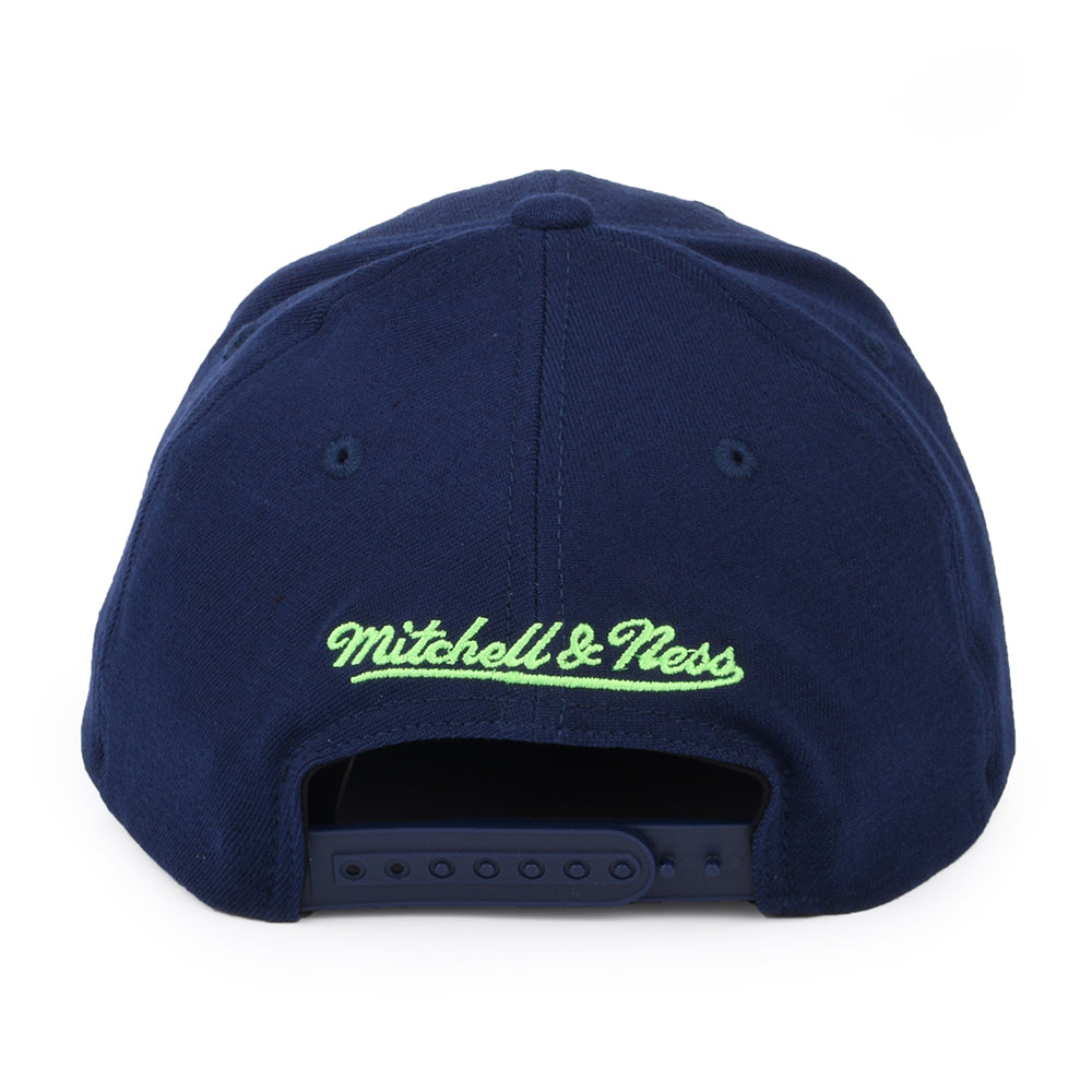 Mitchell & Ness Minnesota Timberwolves Snapback Cap - NBA Wool 2 Tone Stretch - Navy-Blue