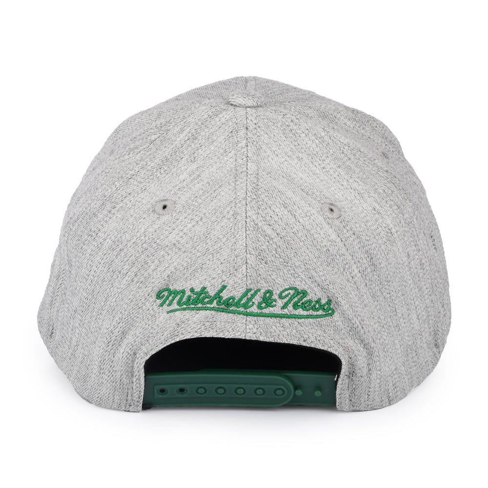 Mitchell & Ness Boston Celtics Snapback Cap - NBA Team Heather Stretch - Heather Grey