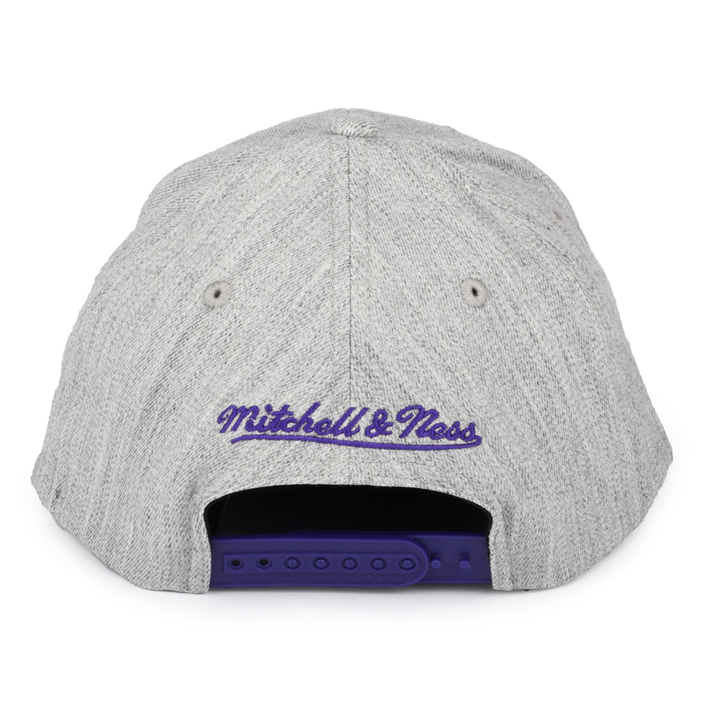Mitchell & Ness L.A. Lakers Snapback Cap - NBA Team Heather Stretch - Heather Grey