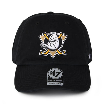 47 Brand Anaheim Ducks Baseball Cap - NHL Clean Up - Black