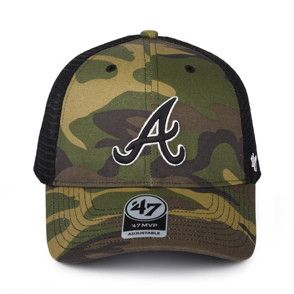 47 Brand Atlanta Braves Trucker Cap - MLB Camo Branson MVP - Camouflage