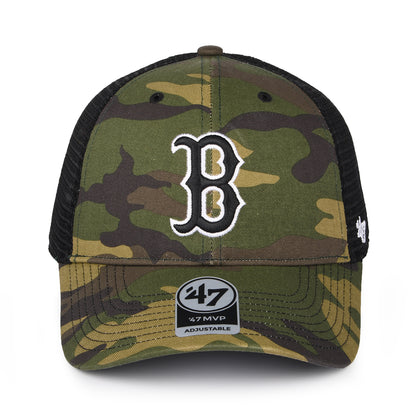 47 Brand Boston Red Sox Trucker Cap - MLB Camo Branson MVP - Camouflage
